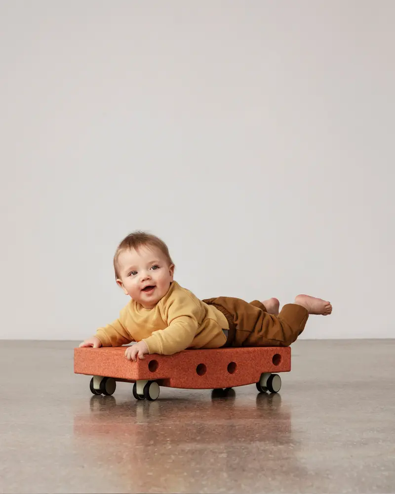 Scooterbräda - Burnt Orange / Dusty Green