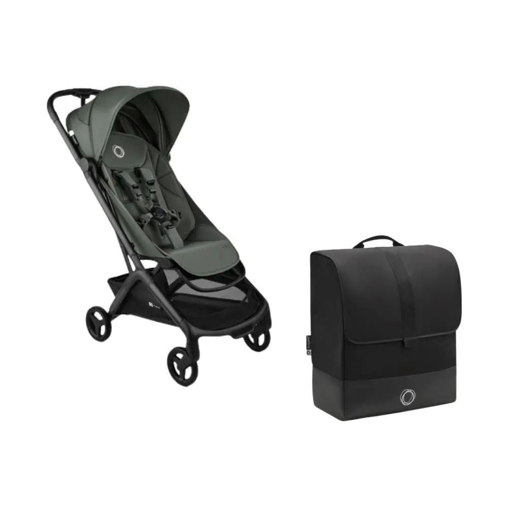 Bugaboo Butterfly 2 Resevagn inkl. transportväska - Black/Forest Green