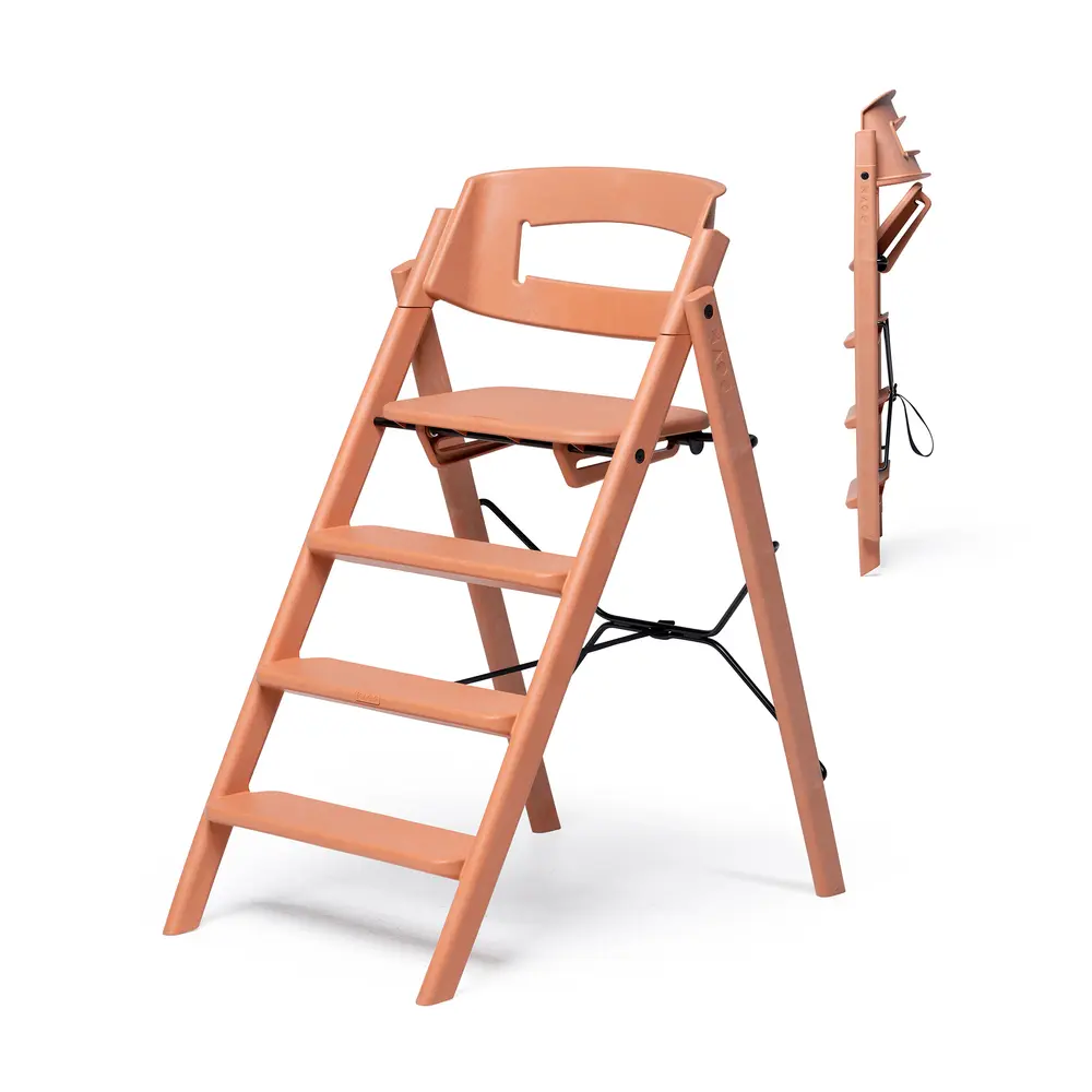 Kaos Klapp Matstol I Återvunnen Plast - Terracotta Pink