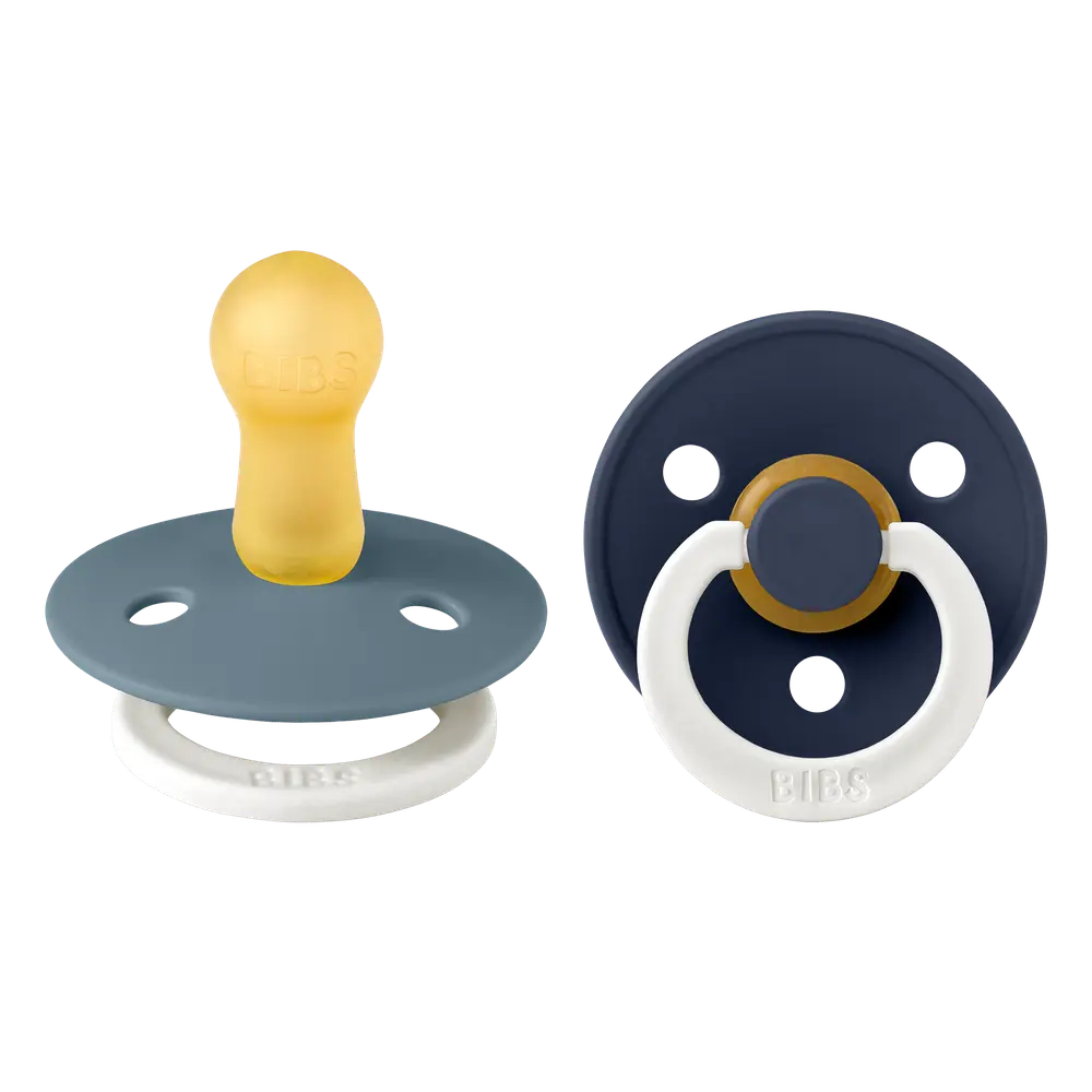 Napp Colour Night 2-pack Latex Rund 6-18 mån - Petrol/Deep Space