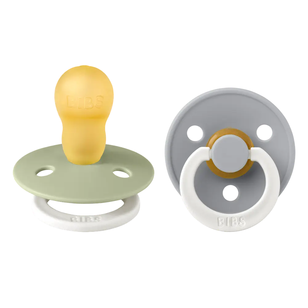 Napp Colour Night 2-pack Latex Rund 18+ mån - Sage/Cloud