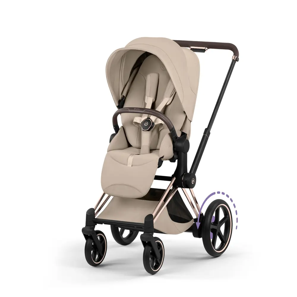 Cybex e-Priam Style Sittvagn - Cozy Beige/Rosegold