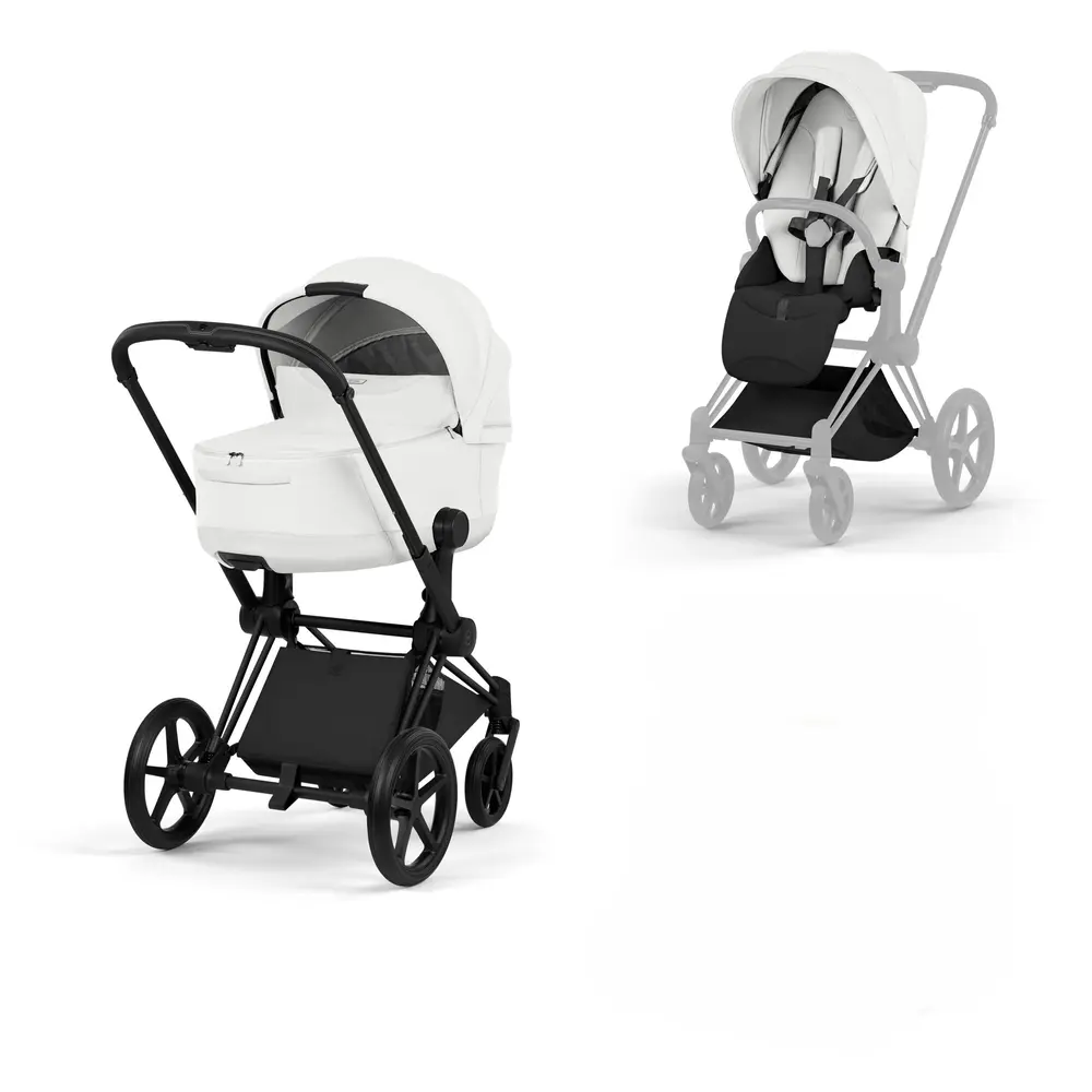 Cybex Priam Style Barnvagn - Off White/Matt Black
