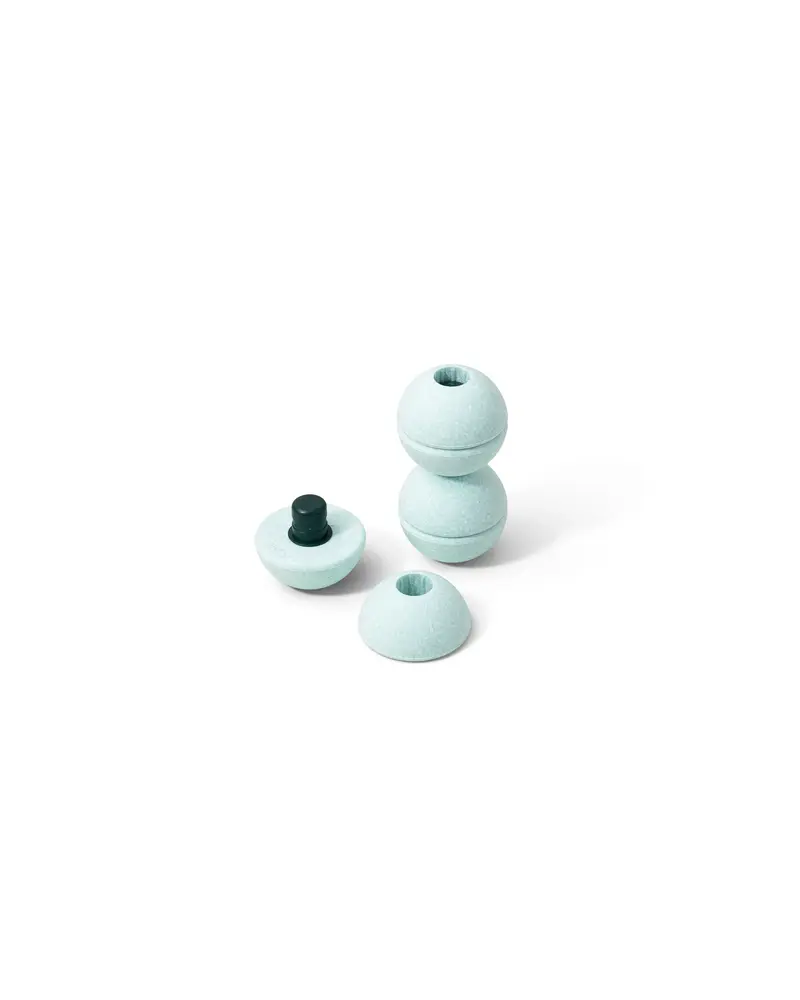 Modu 3x Skumbollar - Ocean Mint / Forest Green