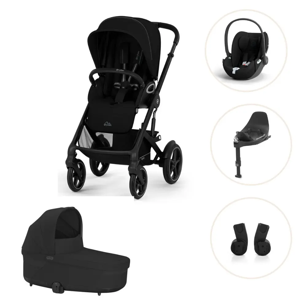 Cybex Talos S Lux Barnvagn Moon Black + Cloud T + Basenhet T
