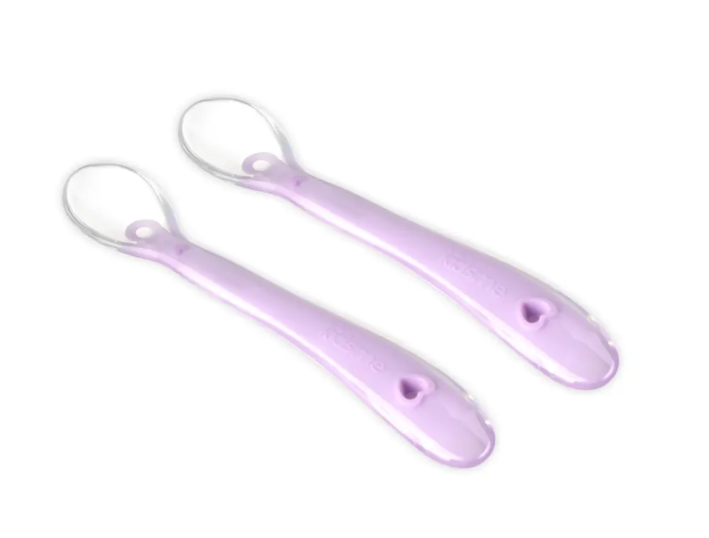 Kidsme Silikon Skedar 2-pack - Lavendel