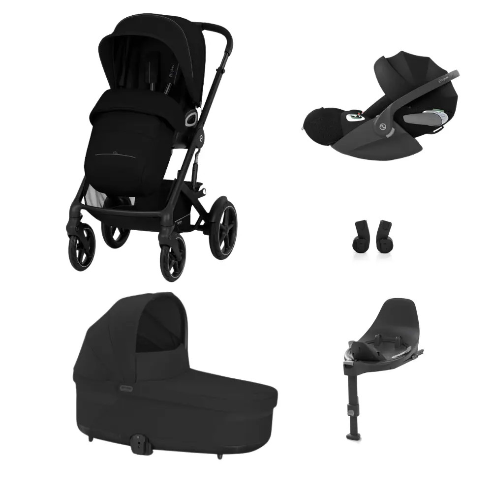 Cybex Talos S Lux 2026 Duovagn inkl. Cloud T Bas T & Adapter - Moon Black/Sepia Black