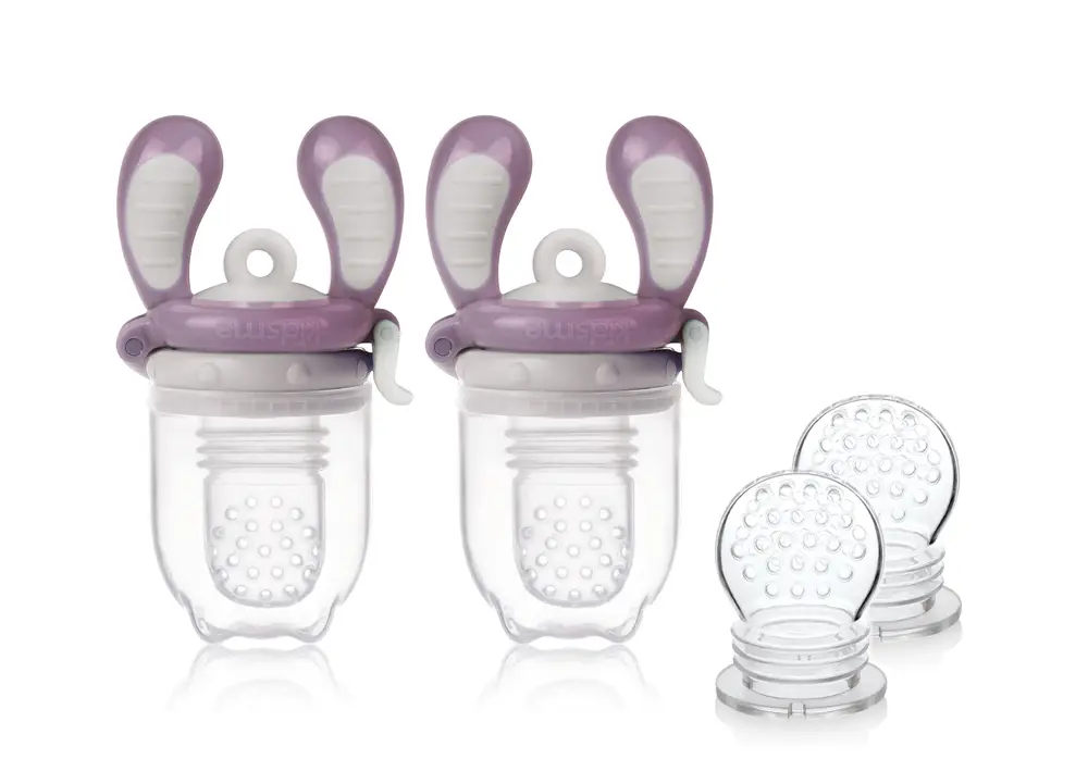Kidsme Foodfeeder Startpaket 2-pack - Plum
