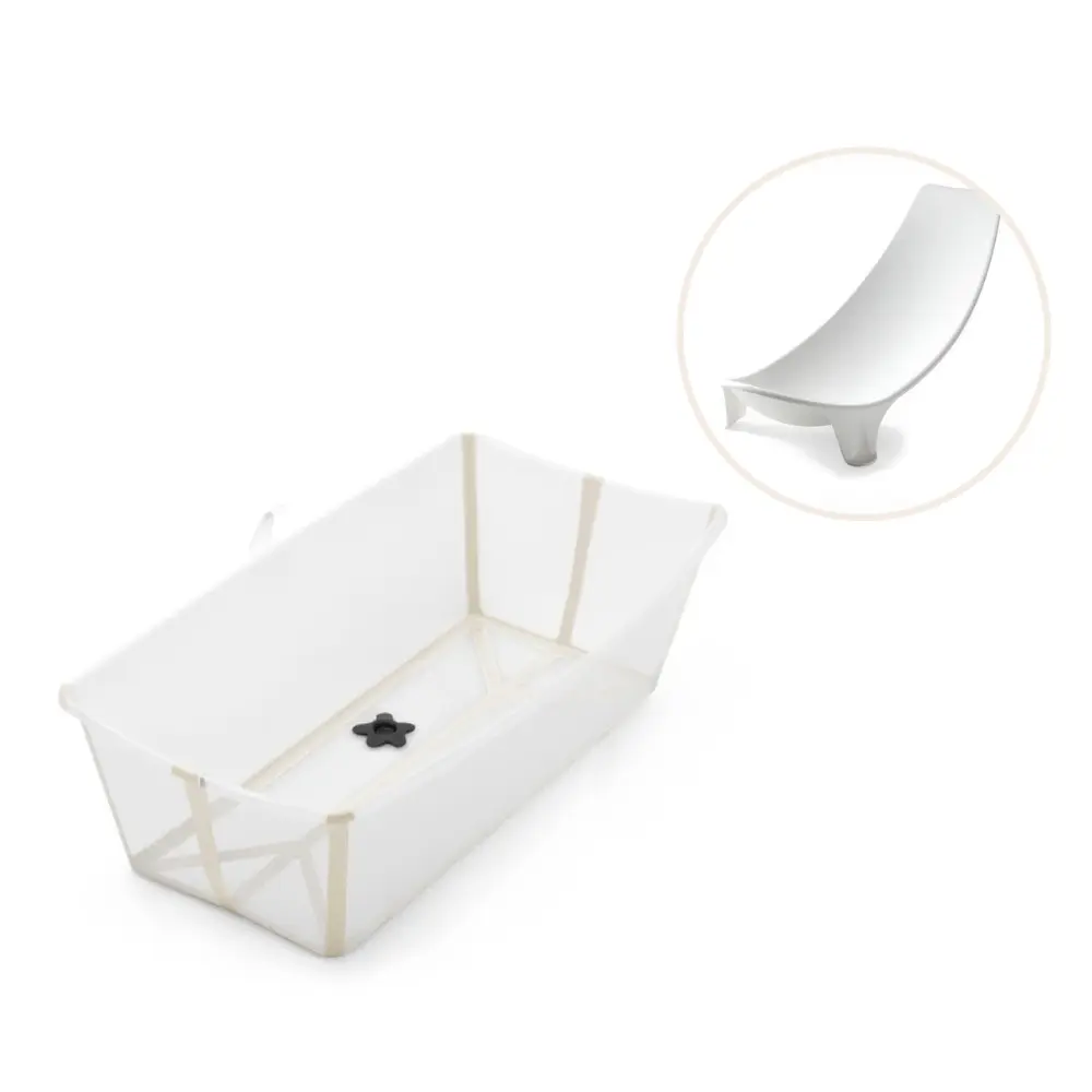 Stokke® Flexi Bath XL Badbalja Inkl. Badstöd - Sandy Beige