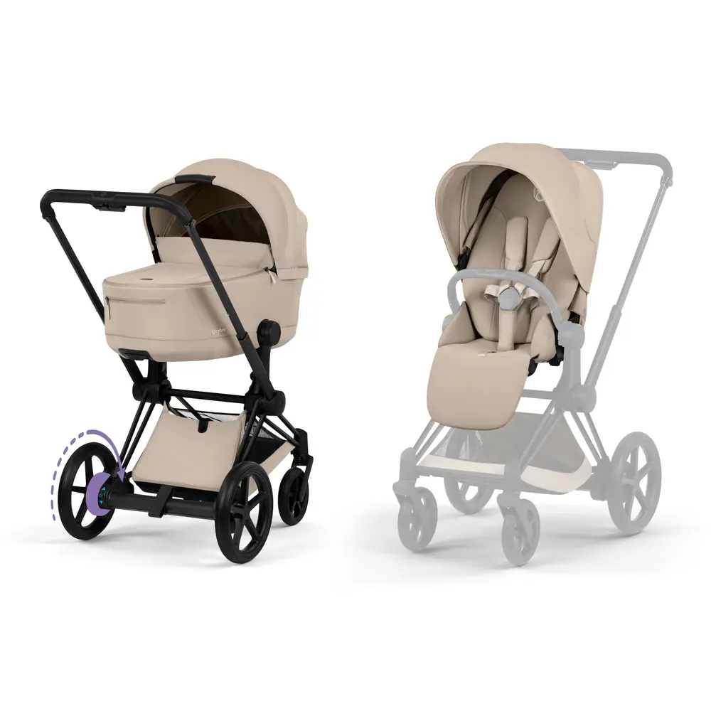Cybex ePriam Barnvagn - Cozy Beige/Black