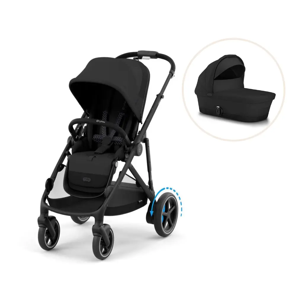 Cybex E-Gazelle S Barnvagn – Moon Black
