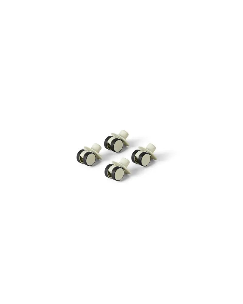 4 x Swirly Wheels - Dusty Green