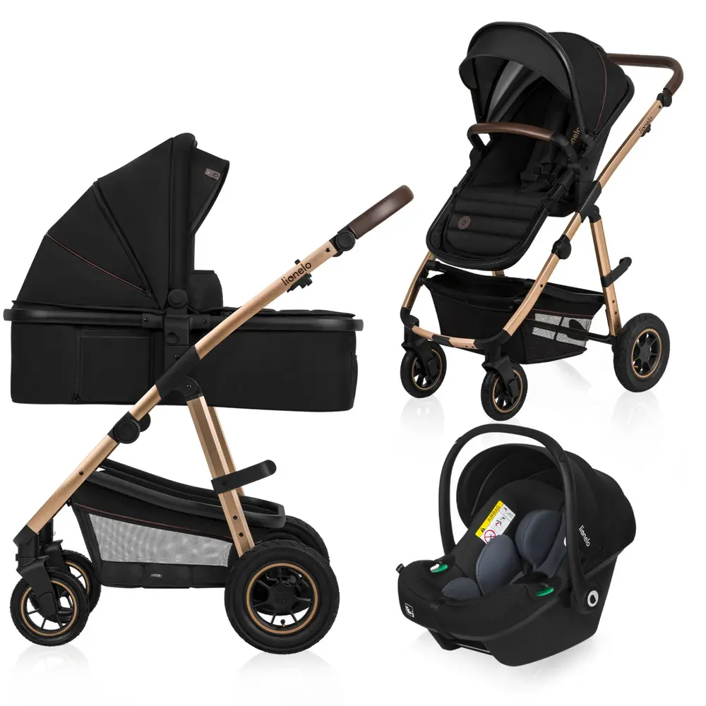 Lionelo Amber 3i1 Duovagn - Black Onyx
