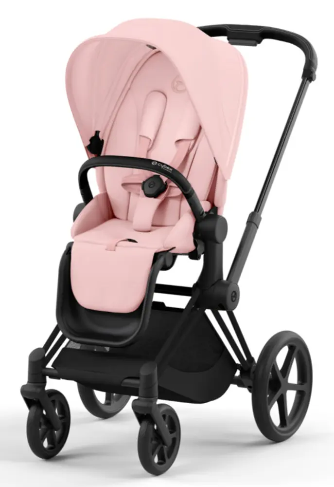 Cybex Priam Sittvagn - Peach Pink/Matt Black