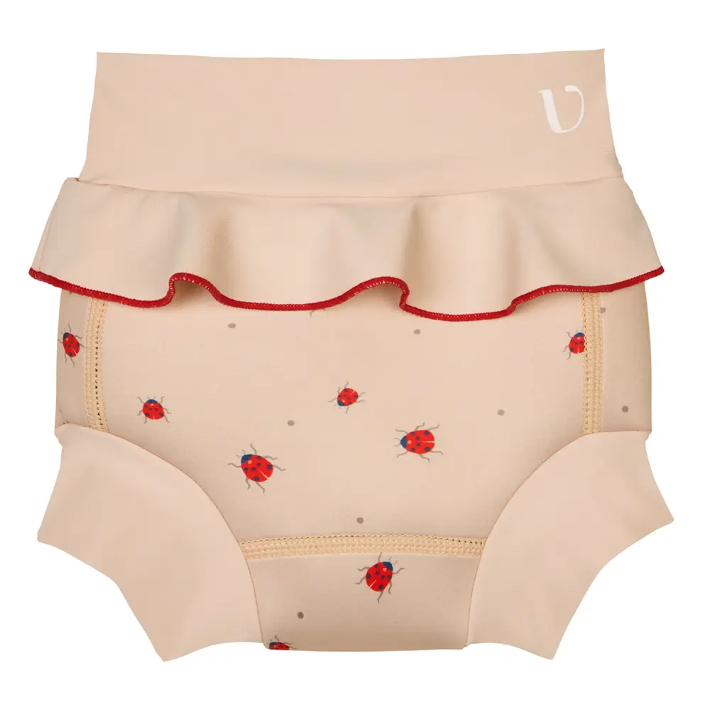 Badblöja neopren - Ladybug - Beige - 2-3 ÅR