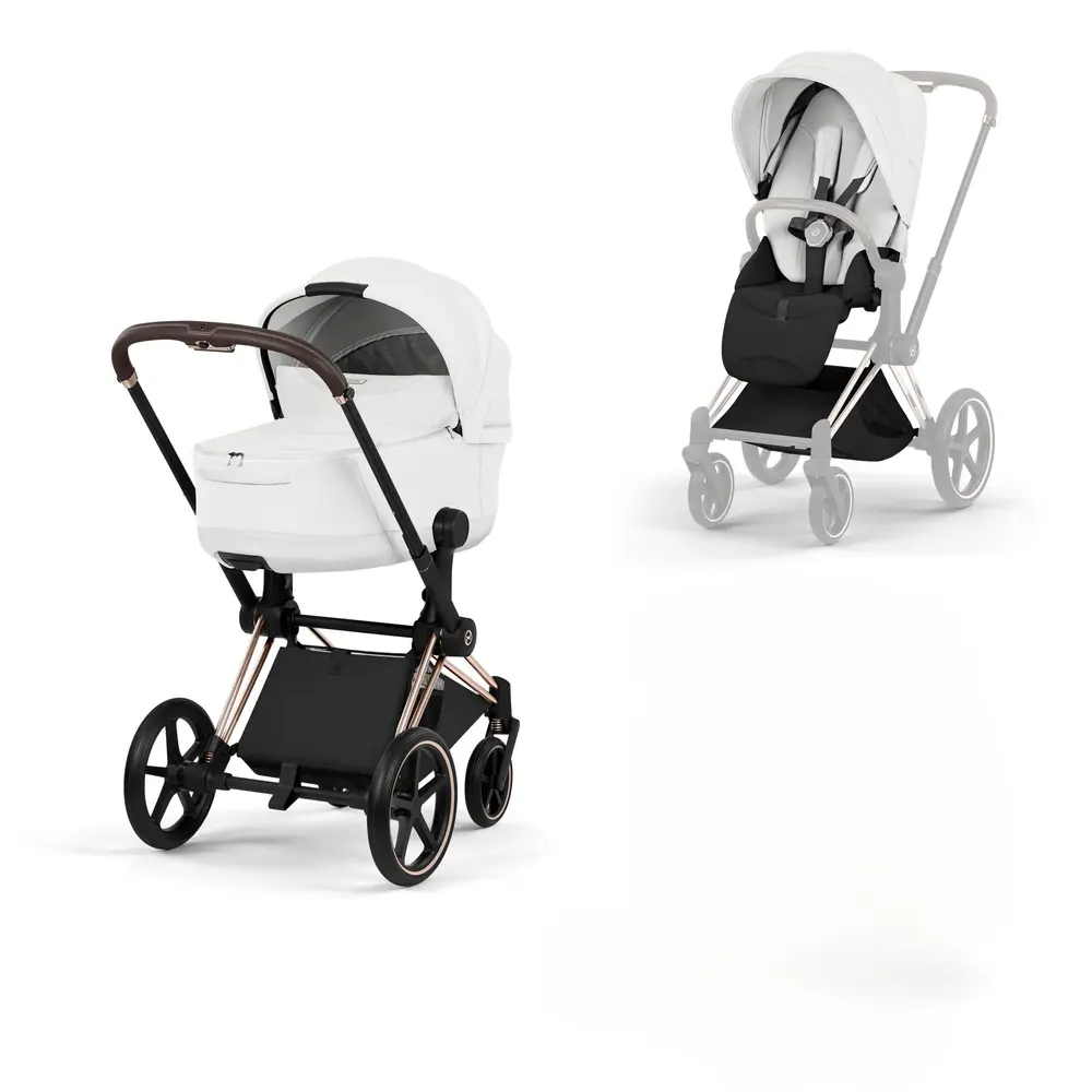 Cybex Priam Style Barnvagn - Off White/Rosegold