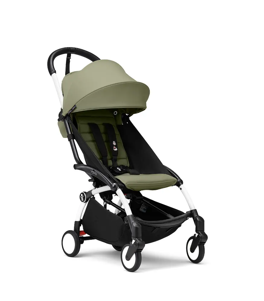 Stokke® Yoyo³ Resevagn - White/Olive Stokke® Yoyo³ Resevagn - White/Olive