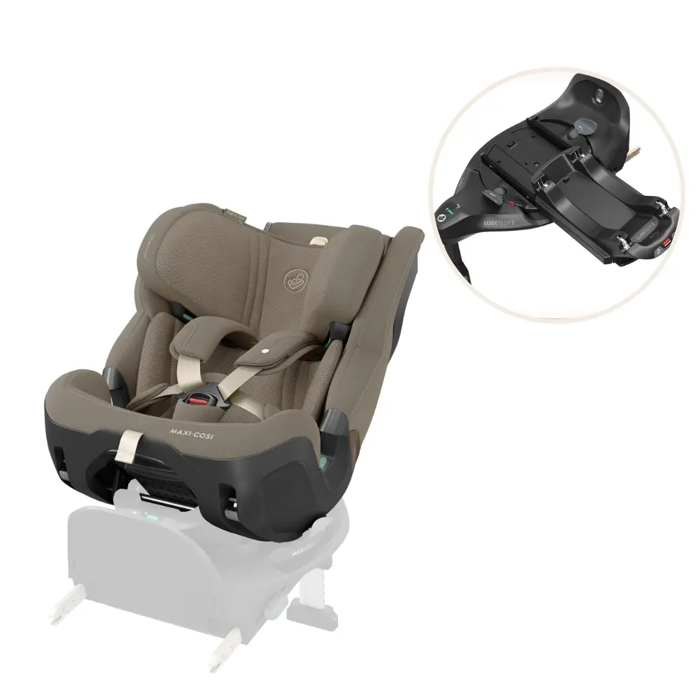 Maxi-Cosi Pearl Xl Slide Pro Bilbarnstol inkl. Familyfix Slide Pro Bas - Authentic Truffle