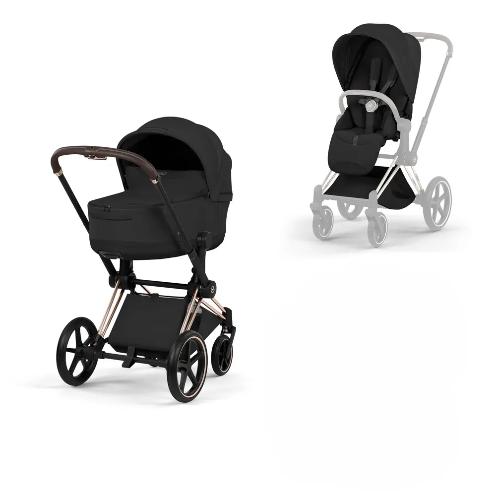 Cybex Priam Style Barnvagn - Sepia Black/Rosegold