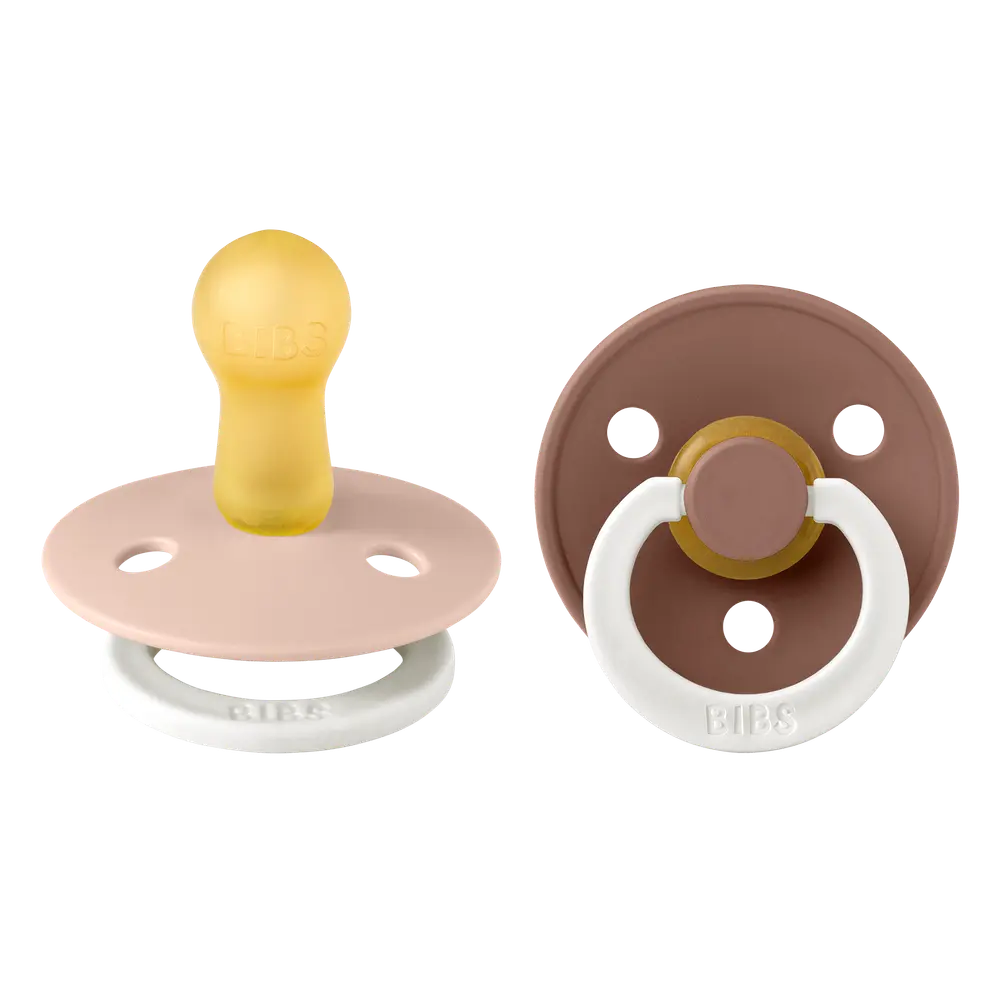Napp Colour Night 2-pack Latex Rund 6-18 mån - Blush/Woodchuck