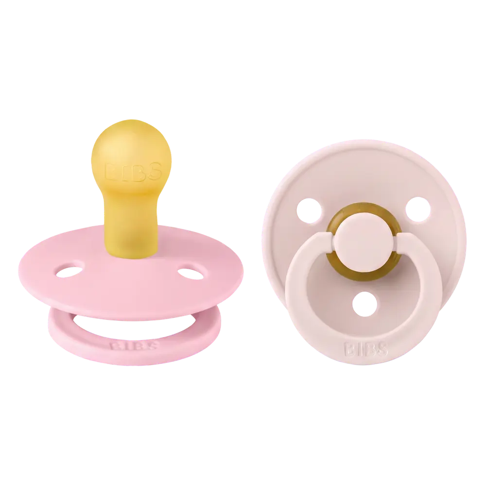 BIBS Napp 2 pk Latex Str 1 - Petal Babypink