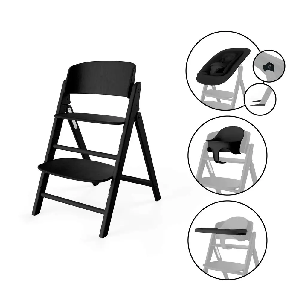 Cybex Click & Fold 4in1 Barnstol - Stunning Black