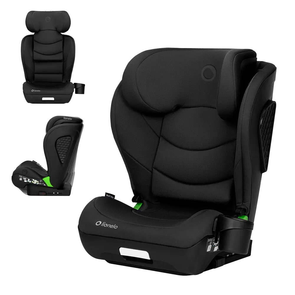 Lionelo Neal i-Size Bältesstol - Black Carbon