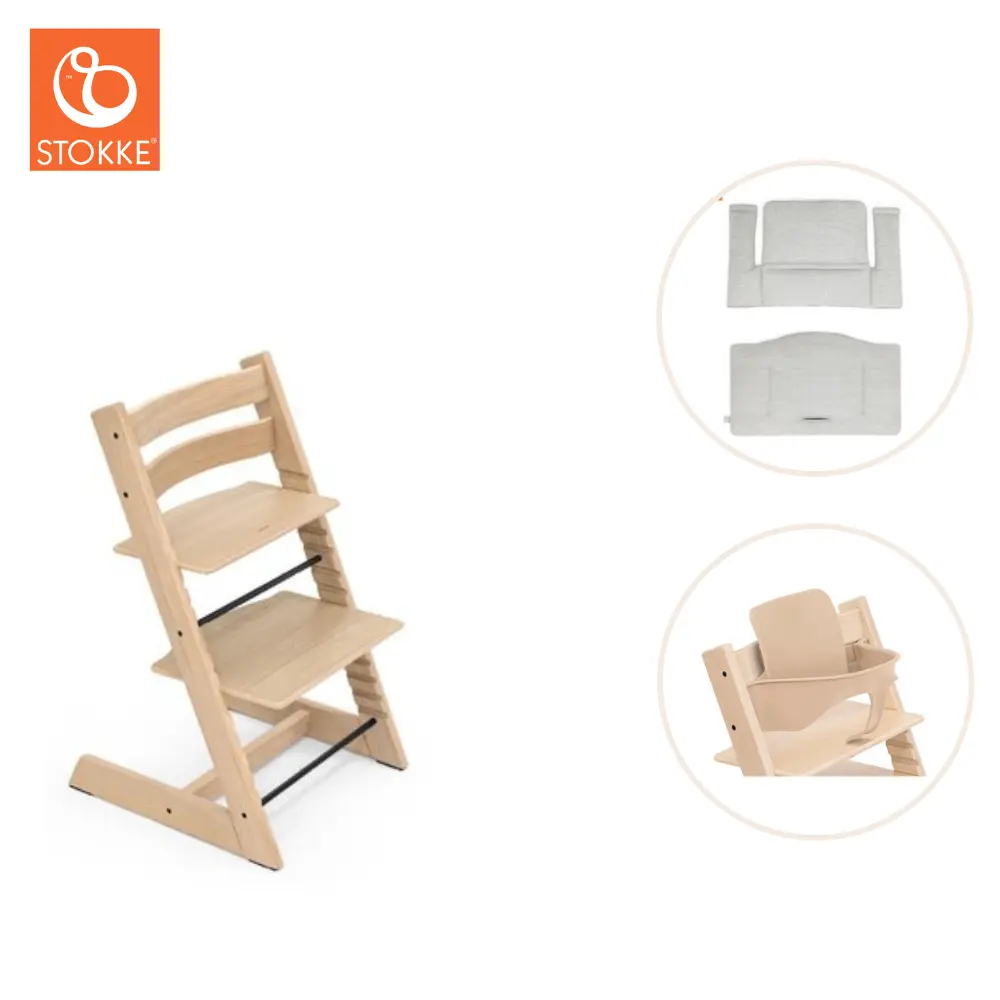 Tripp Trapp inkl. Babyset & Dyna - Oak Natural
