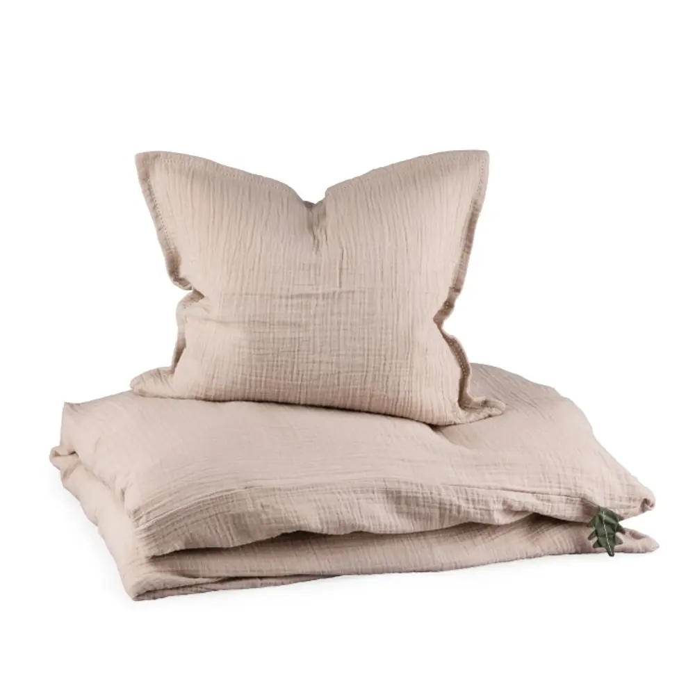 Sebra Bäddset Spjälsäng - Seabreeze Beige