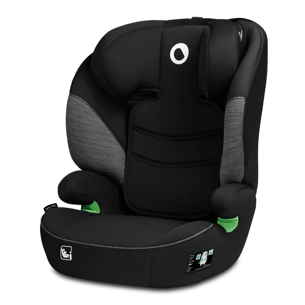 Lionelo Lars i-Size Bältesstol - Black Grey