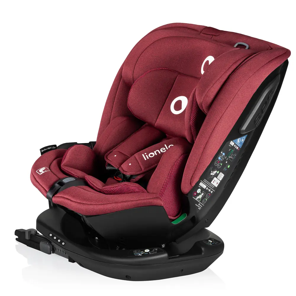 Lionelo Bastiaan Rwf i-Size Bilbarnstol - Red Burgundy