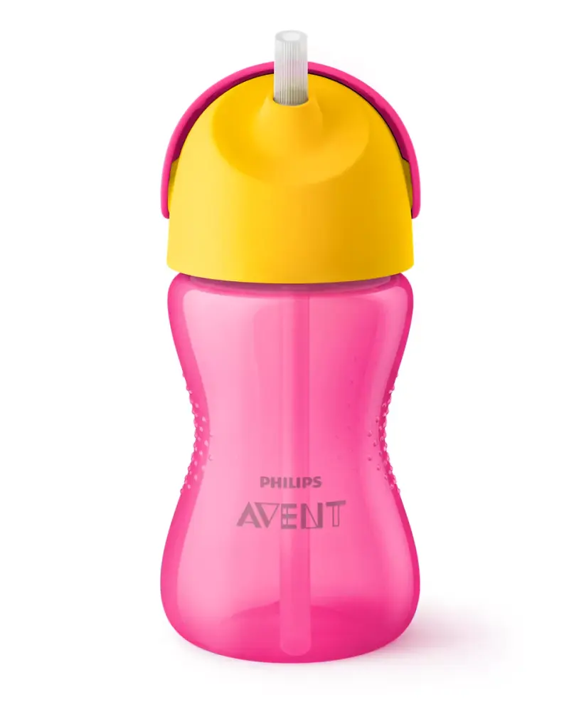 Sugrörsmugg 300 ml - Rosa