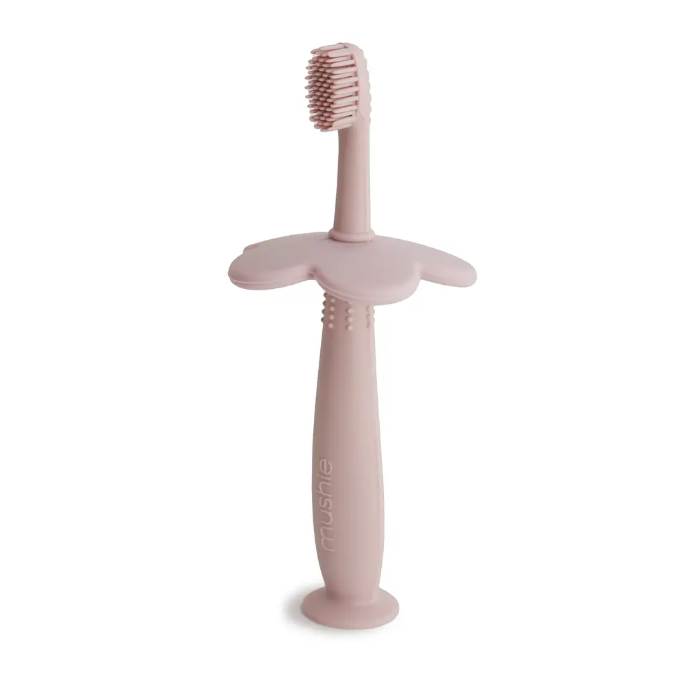 Tandborste Silikon Blomma - Blush