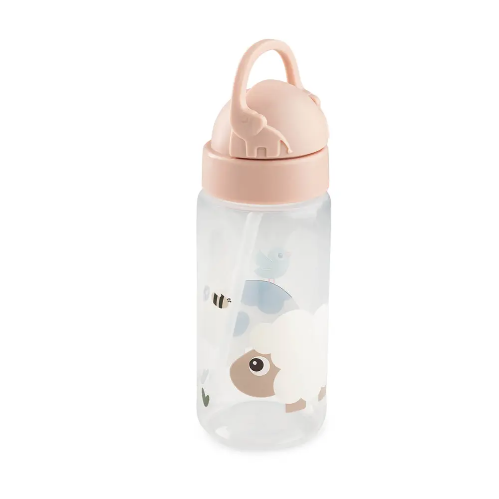 Dricksflaska med sugrör Tiny Farm Powder 350 ml