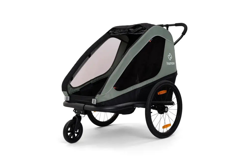 Hamax Traveller Cykelvagn - Khaki Green
