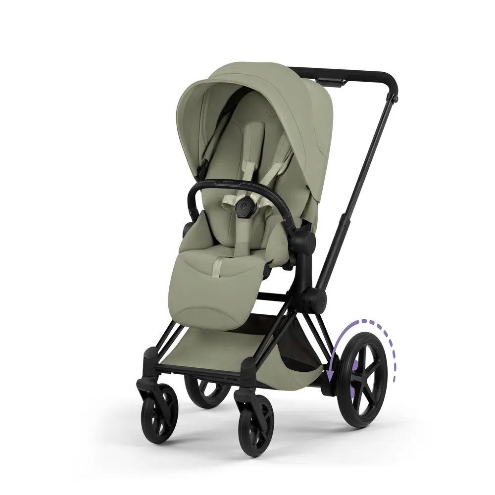 Cybex e-Priam Style Sittvagn - Sage Green/Matt Black