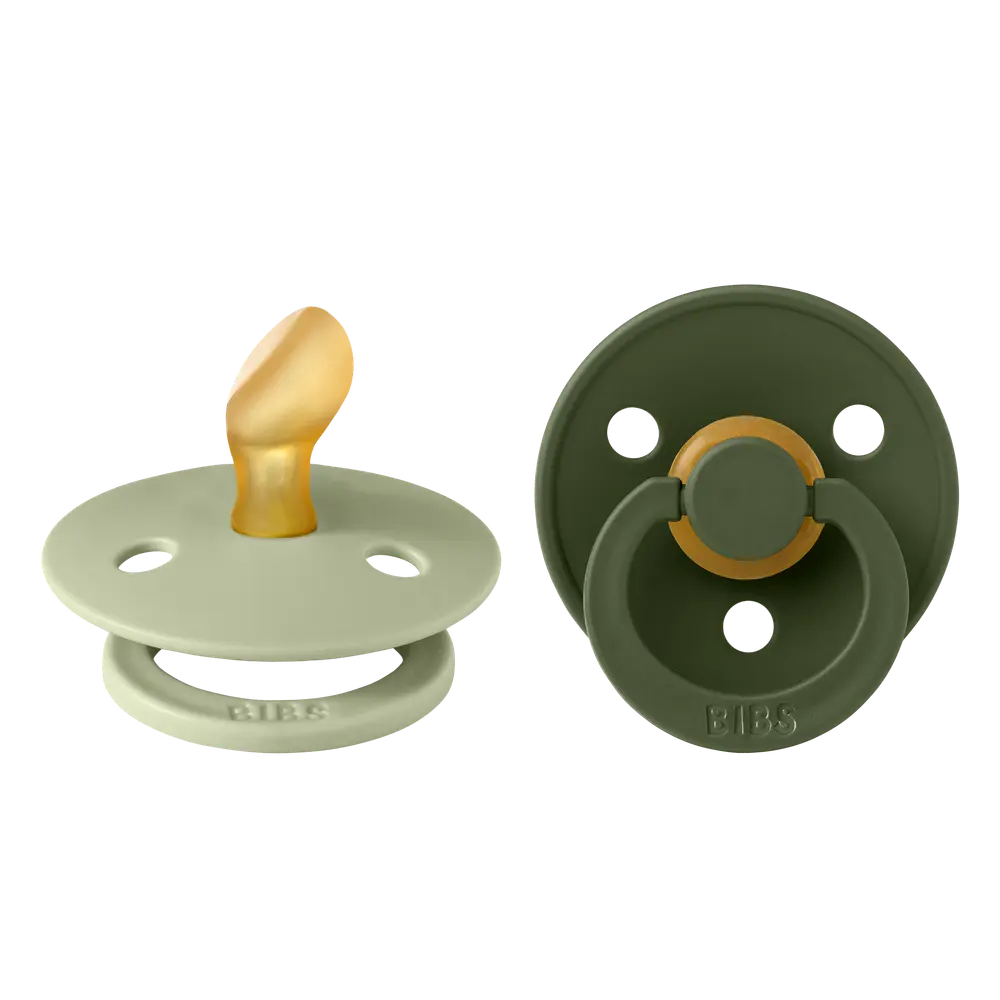 Napp Colour 2-pack Latex Anatomisk 0-6 mån - Sage/Hunter Green