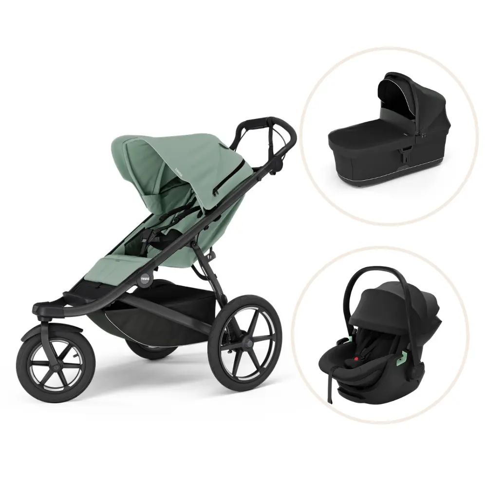 Thule Urban Glide 3 Barnvagn & Maple Babyskydd - Green Thule Urban Glide 3 Barnvagn & Maple Babyskydd - Green