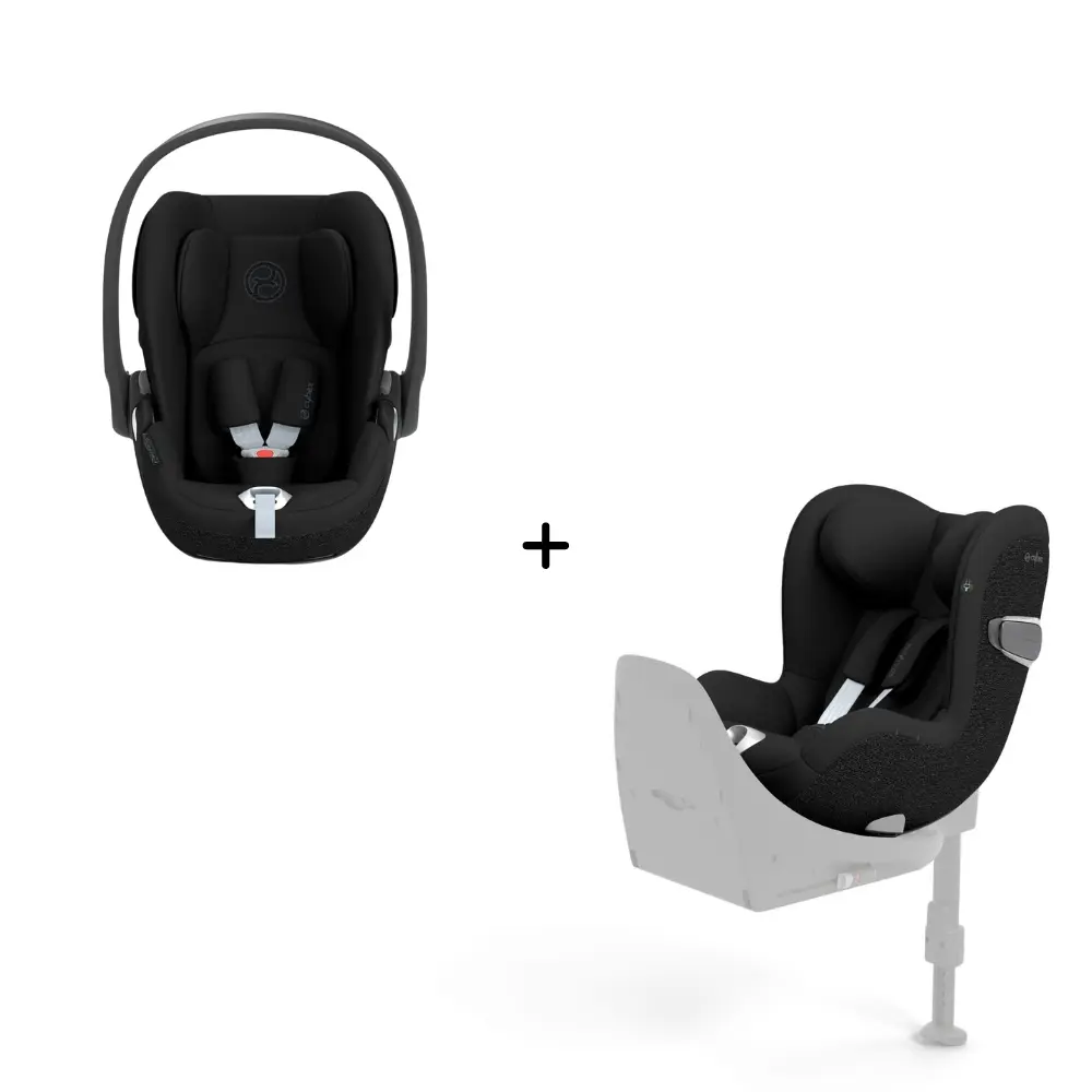 Cloud T I-size Babyskydd + Sirona T I-size Bilbarnstol - Sepia Black