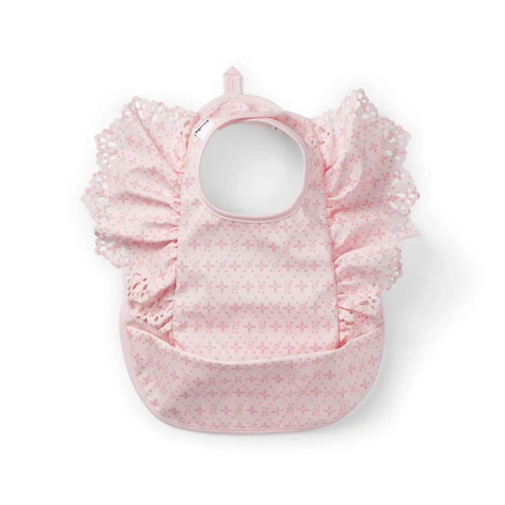 Haklapp - Embroidery Anglaise Pink