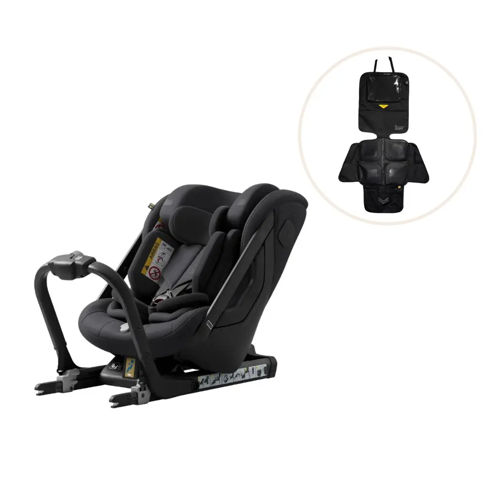 Axkid ONE+ 3 Bilbarnstol inkl. Sparkskydd – Coastal Storm Black