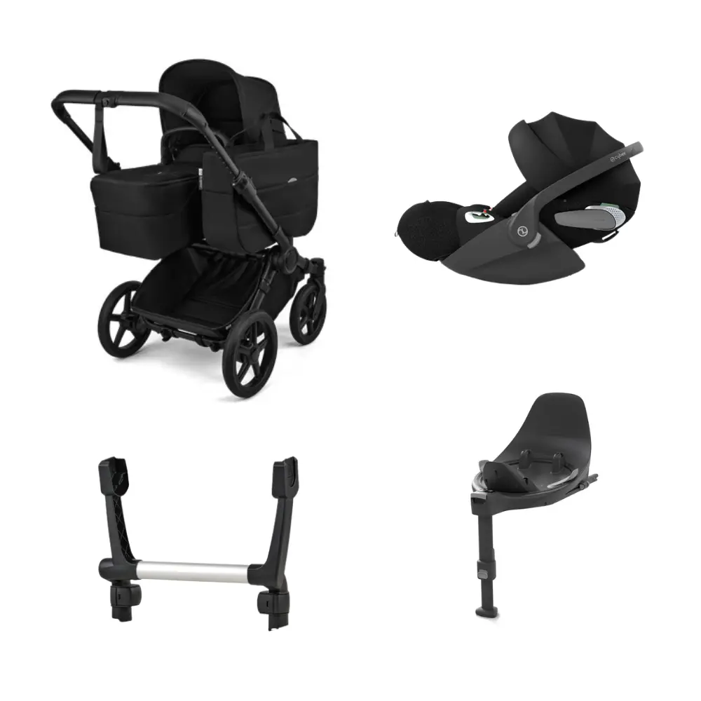 Bugaboo Donkey 6 - Black/Heritage Black inkl Cloud T PLUS-paket