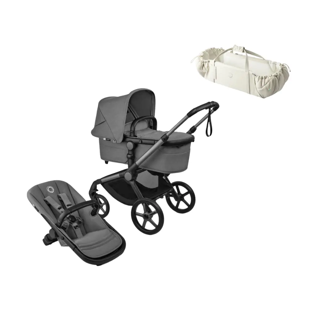 Bugaboo Fox 5 Renew Complete - Graphite/Moon Grey inkl. Sleepcarrier Vol 5 Oat Beige