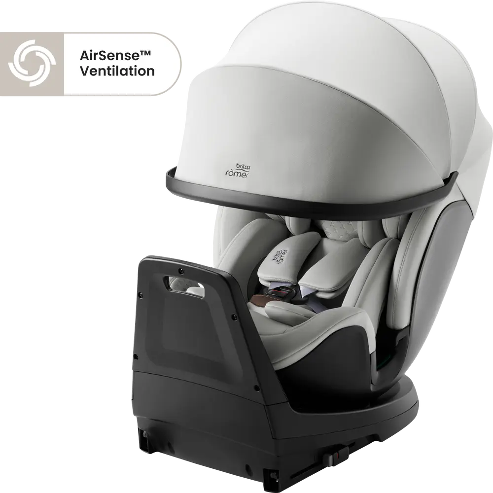 Britax Römer Swivel-Grow Max Air Lux Bilbarnstol - Linen Grey
