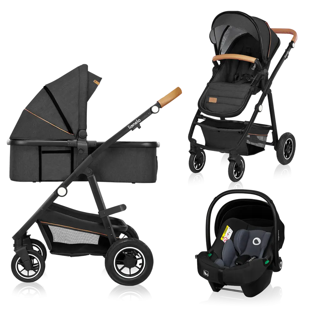 Lionelo Amber 3i1 Duovagn - Grey Graphite