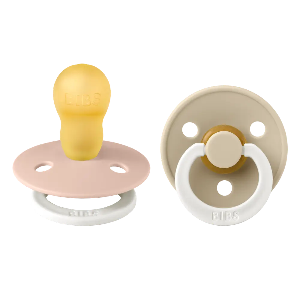 Napp Colour Night 2-pack Latex Rund 18+ mån - Blush/Vanilla