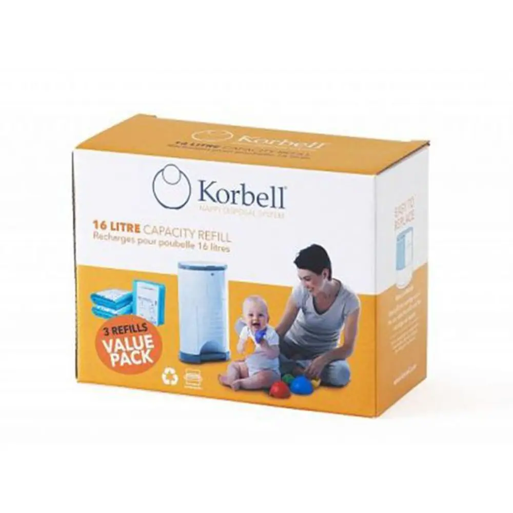 Korbell Refill Blöjpåsar 3-Pack