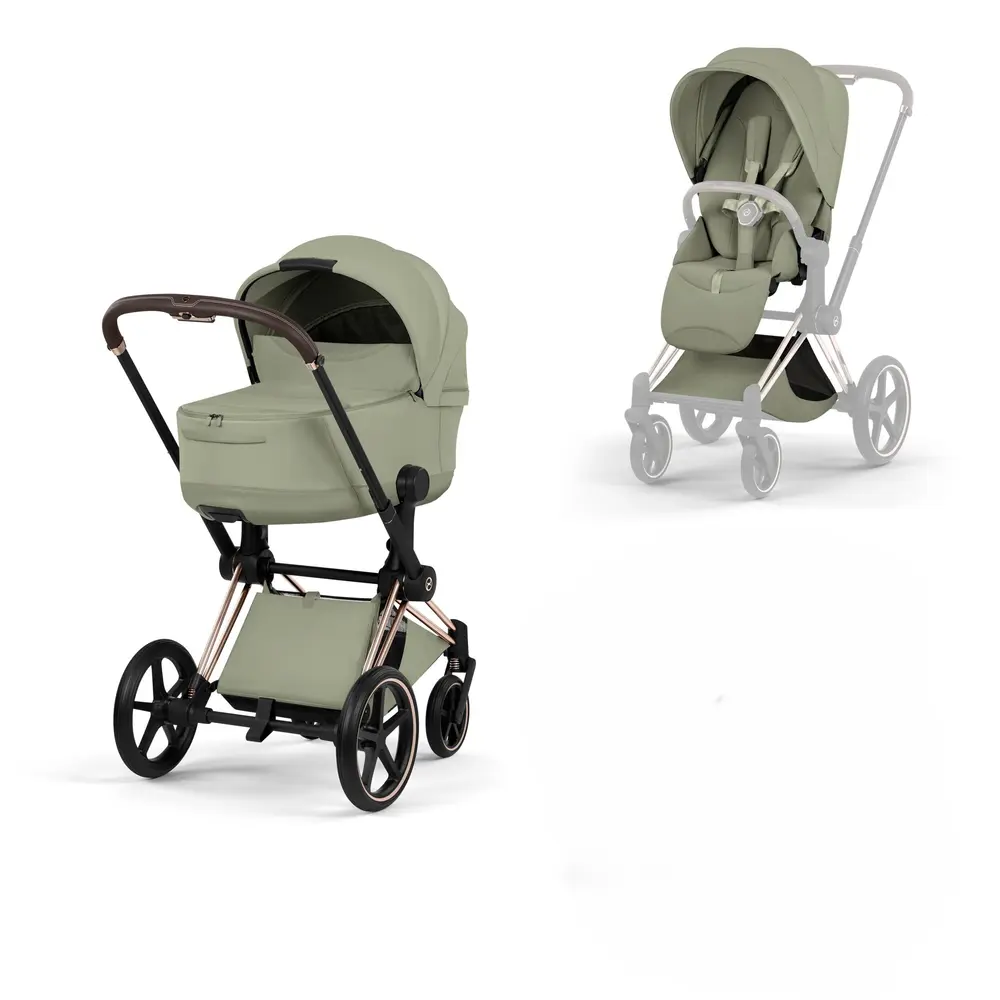 Cybex Priam Style Barnvagn - Sage Green/Rosegold