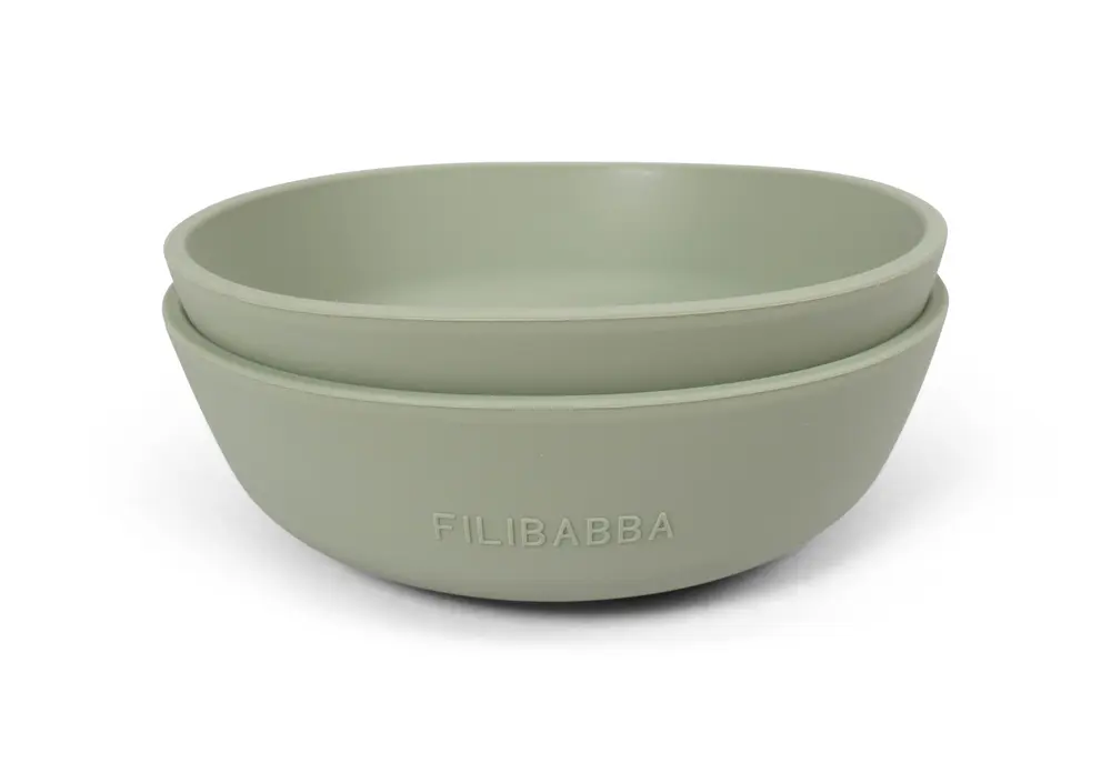 Silikonskål 2-pack - Green