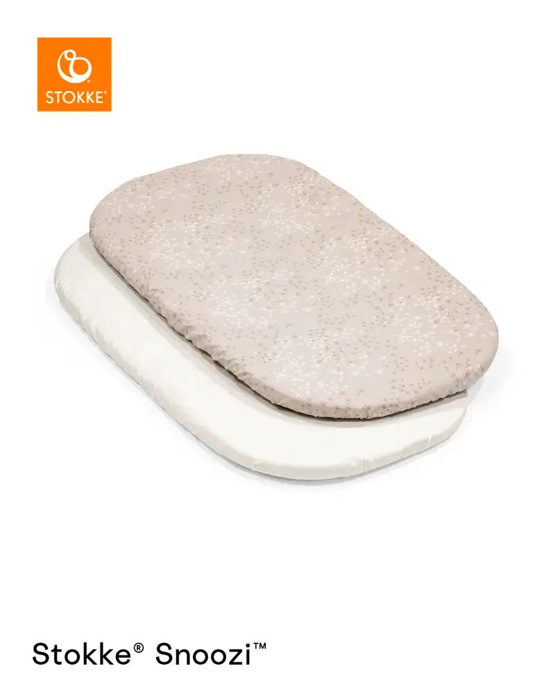 Stokke® Snoozi Lakan 2 st - Dandelion Beige/Vanilla Cream
